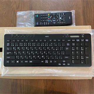 エヌイーシー(NEC)の【美品】NEC 純正 ワイヤレスキーボード KG-1129(PC周辺機器)