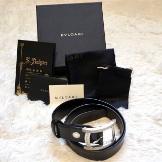 BVLGARI - 【BVLGARI】ブルガリ アショーマ メンズ ベルト レザー