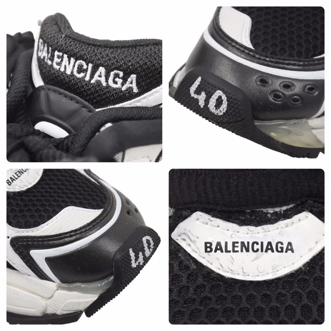 BALENCIAGA バレンシアガ RUNNER ランナー HIGHTOP スニーカー ミドルカット ブラック ホワイト 26.5cm 美品  49150