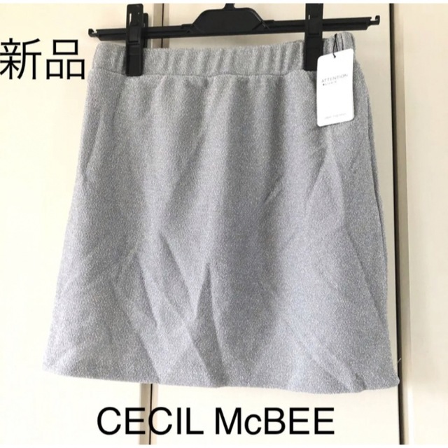 CECIL McBEE(セシルマクビー)の新品☆セシルマクビー　ラメスカート レディースのスカート(ミニスカート)の商品写真