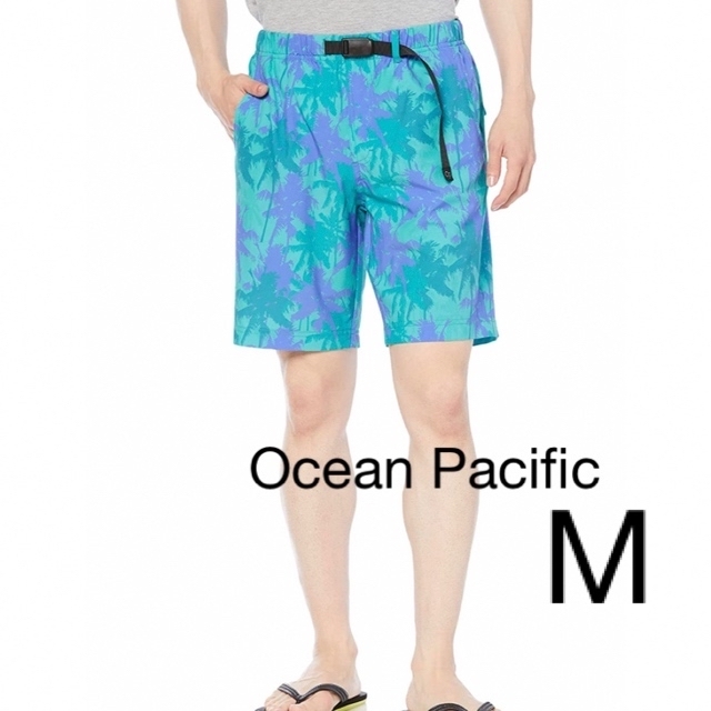 OCEAN PACIFIC(オーシャンパシフィック)のオーシャンパシフィック　ブルー　Mサイズ　メンズ　サーフパンツ　ショートパンツ メンズの水着/浴衣(水着)の商品写真