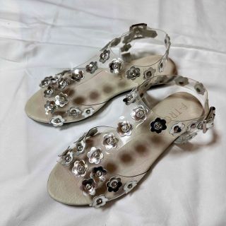 F-TROUPE fur sandal ファー スタッズ PVC サンダル