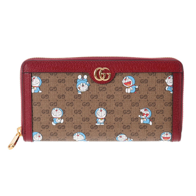 超特価激安 Gucci - ベージュ/レッ 長財布 ドラえもんコラボ ラウンド