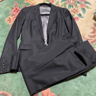 有名人芸能人】 theory 22SS Crunch ダブルジャケット パンツスーツ 黒