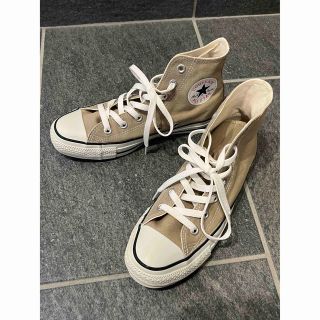 コンバース(CONVERSE)のコンバース　ハイカット　ベージュ　24.5cm(スニーカー)