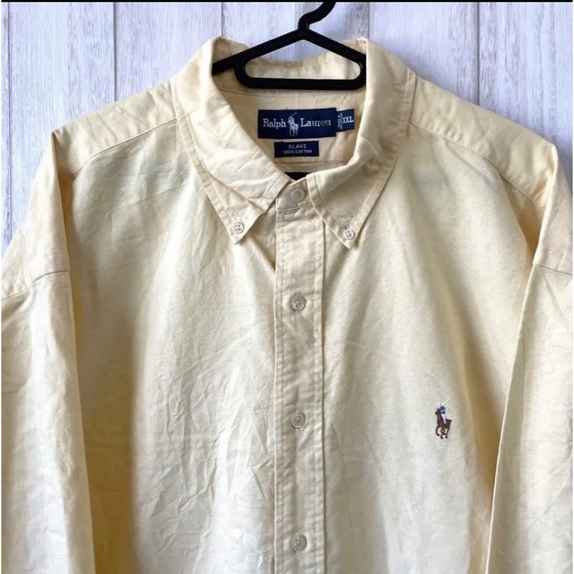 セール【美品 レア 90s】ラルフローレン オックスフォード BDシャツ 刺繍