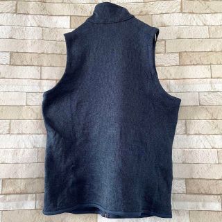 パタゴニア ベスト フリース ワンポイント刺繍ロゴ ネイビー L
