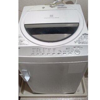 トウシバ(東芝)のTOSHIBA 全自動洗濯機 ６キロ AW-6G6(洗濯機)