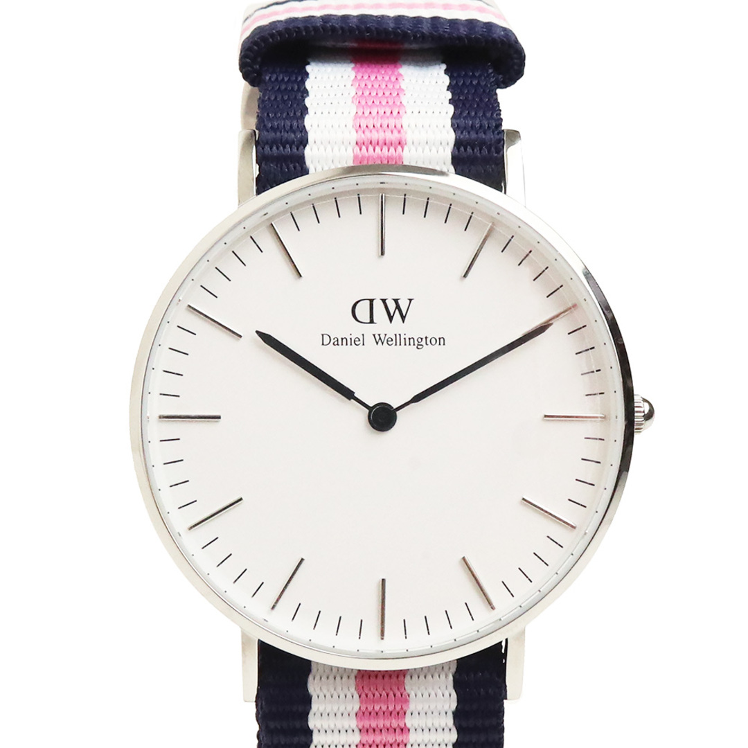 Daniel Wellington(ダニエルウェリントン)のダニエルウェリントン クラシック ウィンチェスター 腕時計 クオーツ ステンレススチール ホワイト シルバー ホワイト 白 DW00100050 Daniel Wellington（新品・未使用品） メンズの時計(腕時計(アナログ))の商品写真