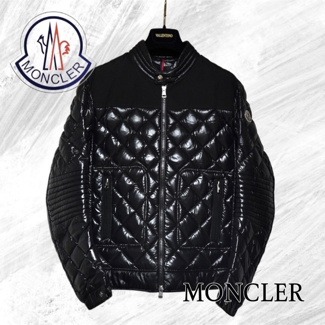 【MONCLER】モンクレール ライダースダウンジャケット VERAN