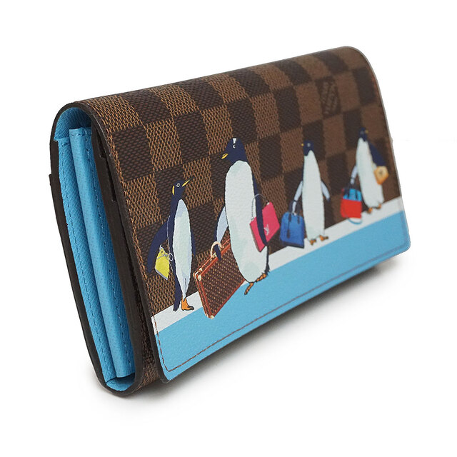 LOUIS VUITTON(ルイヴィトン)のルイ ヴィトン ポルトフォイユ サラ ペンギン 二つ折り長財布 ダミエ ブラウン ブルー 茶 青 N64426 箱付 LOUIS VUITTON（新品・未使用品） レディースのファッション小物(財布)の商品写真