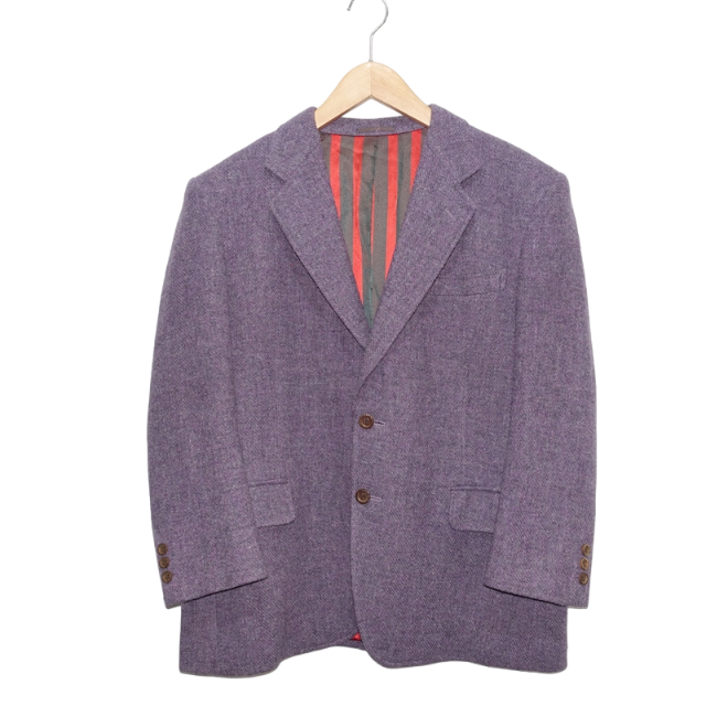 VINTAGE Elegance Tailored Jacket Purple メンズのジャケット/アウター(テーラードジャケット)の商品写真