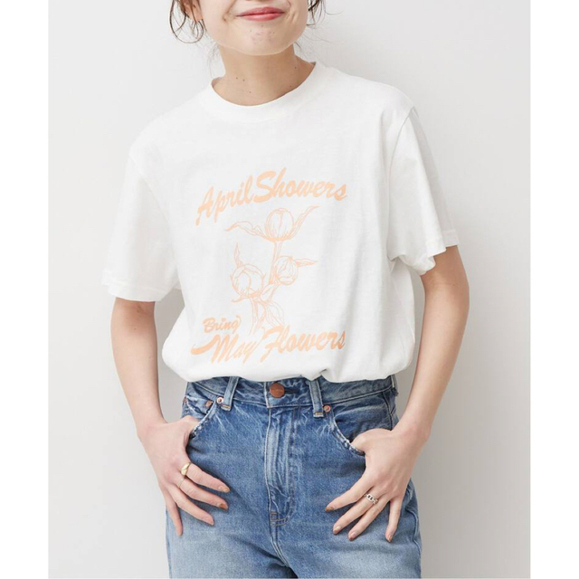 Spick & Span(スピックアンドスパン)のSpick and Span ウェーブユニオン　May flower Tシャツ レディースのトップス(Tシャツ(半袖/袖なし))の商品写真