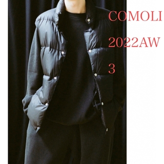 コモリ(COMOLI)の2022AW COMOLI コモリ ダウンベスト　サイズ3(ダウンベスト)