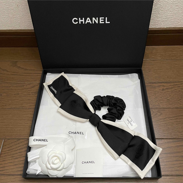 【CHANEL】シャネル シルクリボン♡シュシュ