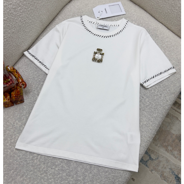 CHANEL - ♡Chanel♡パフュームロゴ コットン Tシャツ 36の通販 by