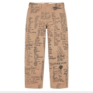 シュプリーム(Supreme)のGonz Poems Chino Pant Khaki 34(チノパン)