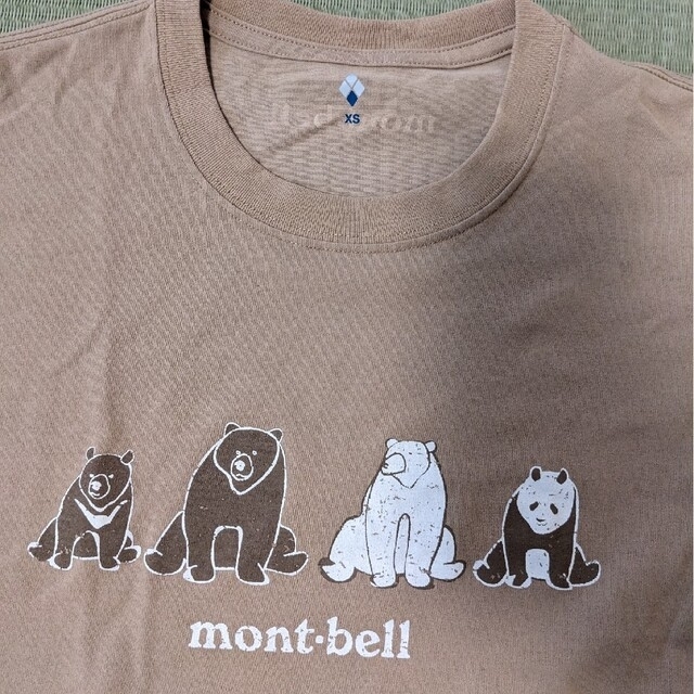 【本日限定価格】モンベル　4匹のくま　Ｔシャツ レディースのトップス(Tシャツ(半袖/袖なし))の商品写真