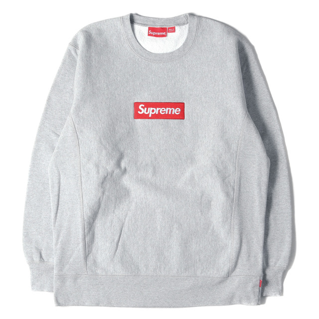 Supreme Box Logo Crewneck GRY 2018fw Φγ