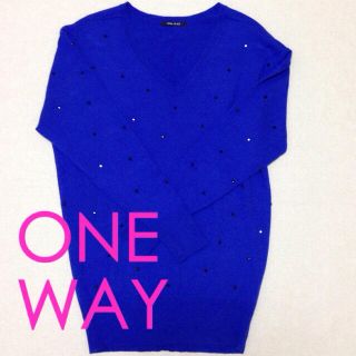 ワンウェイ(one*way)のONEWAY ロングニット 送料込み(ニット/セーター)