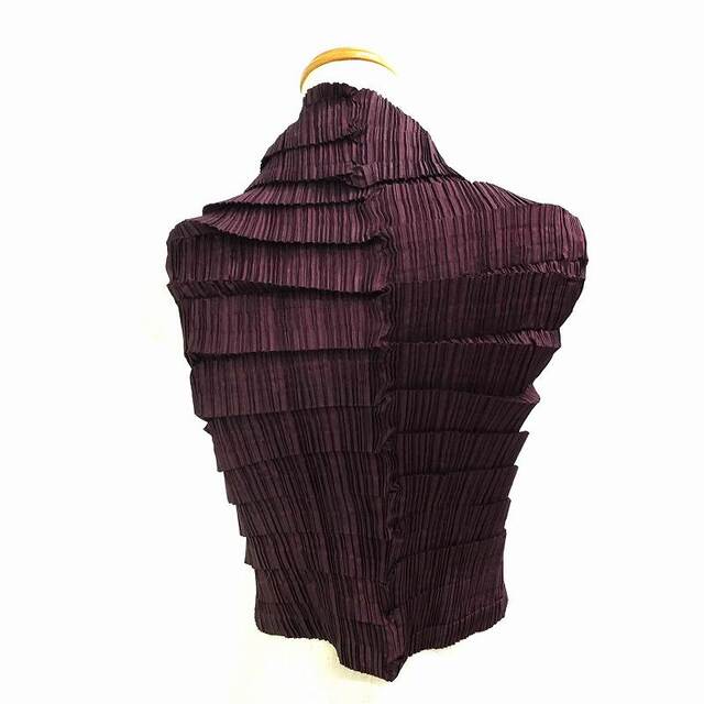 ISSEY MIYAKE(イッセイミヤケ)のイッセイミヤケ プリーツ アンサンブル【中古】JA-17016 レディースのトップス(アンサンブル)の商品写真