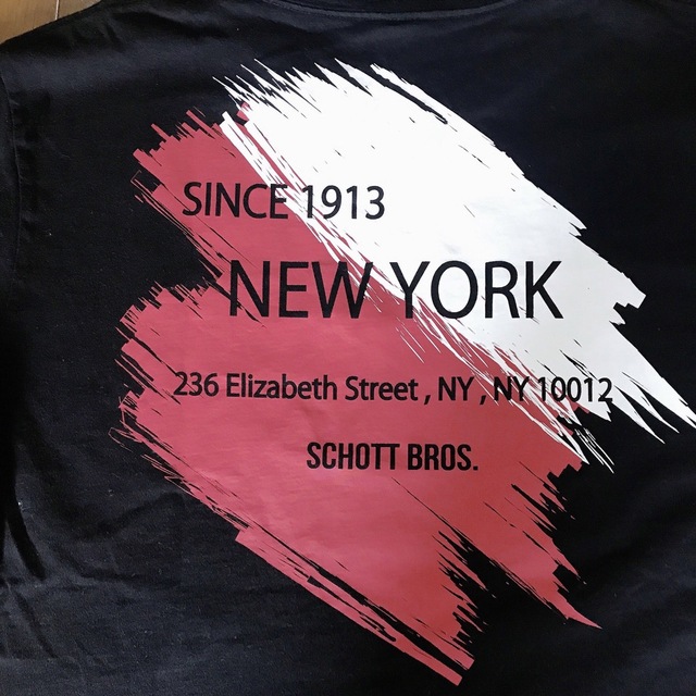 schott(ショット)のSchott  ショット　半袖Tシャツ　ペインティング風　バイク乗り　バイカー メンズのトップス(Tシャツ/カットソー(半袖/袖なし))の商品写真