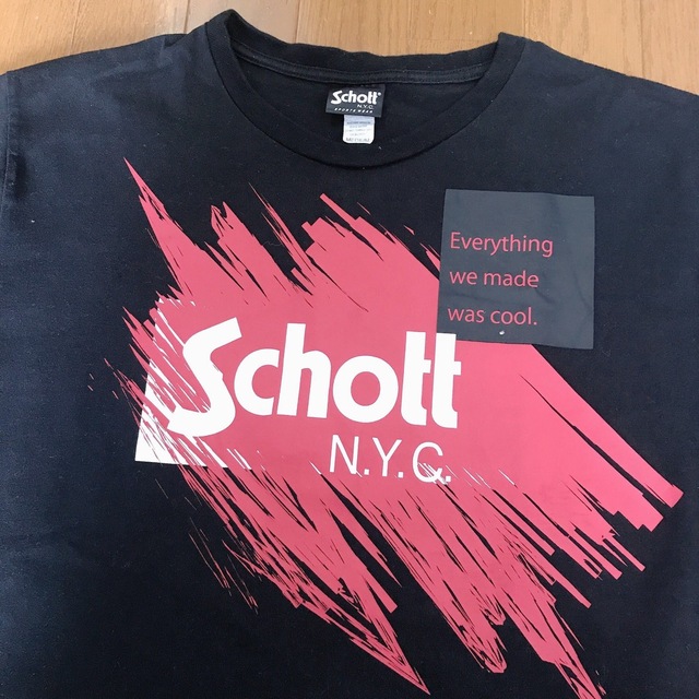 schott(ショット)のSchott  ショット　半袖Tシャツ　ペインティング風　バイク乗り　バイカー メンズのトップス(Tシャツ/カットソー(半袖/袖なし))の商品写真