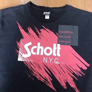 ショット(schott)のSchott  ショット　半袖Tシャツ　ペインティング風　バイク乗り　バイカー(Tシャツ/カットソー(半袖/袖なし))