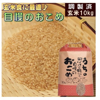 玄米　調整玄米　10キロ　10kg(米/穀物)