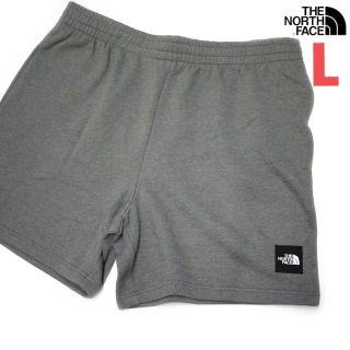 ザノースフェイス(THE NORTH FACE)の海外限定新品ノースフェイス ボックスロゴ スウェットショートパンツ(L)グレー(ショートパンツ)