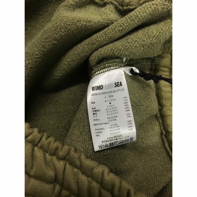 WIND AND SEA - WIND AND SEA QUILTING SWEAT PT キムタク着の通販 by