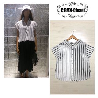 クリックス(CRYX)の✨週末限定セール✨ 美品 CRYX クリックス ストライプ シャツ(シャツ/ブラウス(半袖/袖なし))