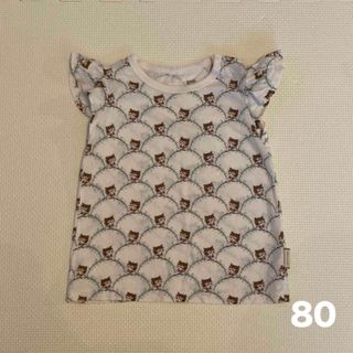 ユニクロ(UNIQLO)のUNIQLO BABY PAUL&JOE フリルトップス　80 女の子(Ｔシャツ)