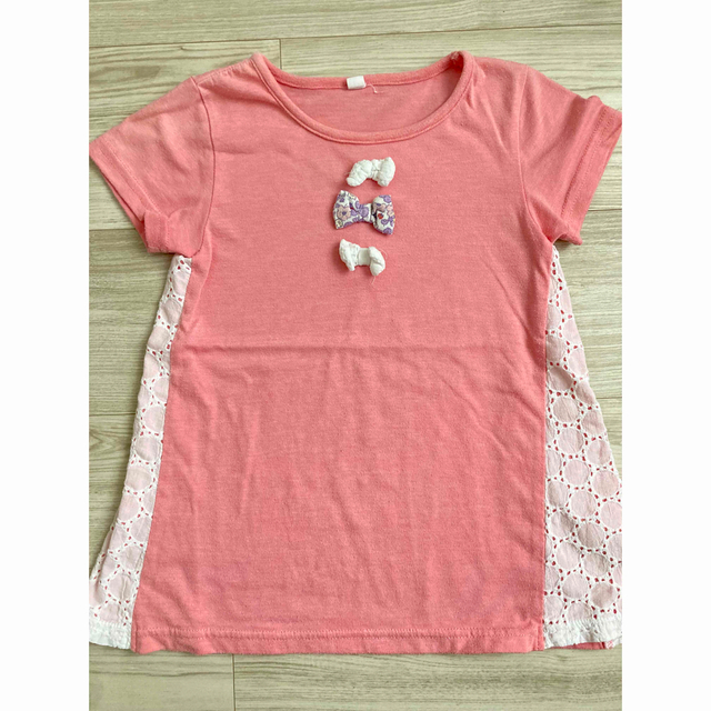 西松屋(ニシマツヤ)の半袖Tシャツ　カットソー　110 キッズ/ベビー/マタニティのキッズ服女の子用(90cm~)(Tシャツ/カットソー)の商品写真