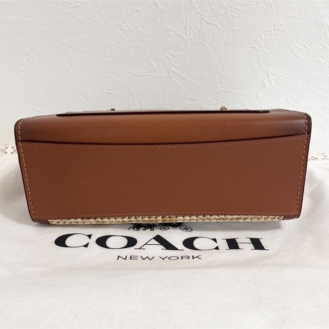 COACH Parker ストローバッグ ティーローズ