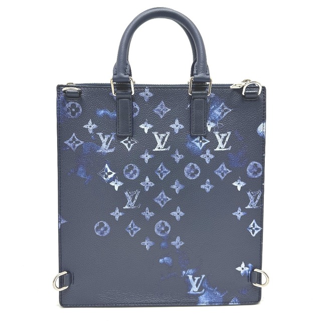 ルイヴィトン LOUIS VUITTON サックプラ メッセンジャー M57843 ウォーターカラー モノグラム 2WAY カバン ハンドバッグ  モノグラムキャンバス ブルー 美品