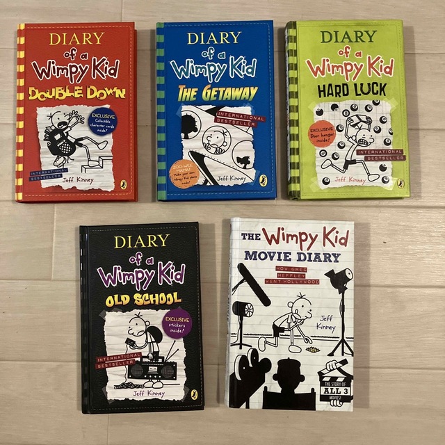 DIARY of a Wimpy Kid グレッグのダメ日記　英語　5冊セット