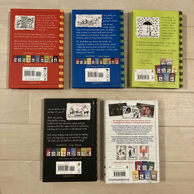 DIARY of a Wimpy Kid グレッグのダメ日記 英語 5冊セットの通販 DIARY of a Wimpy Kid グレッグのダメ日記 英語 5冊セットの通販