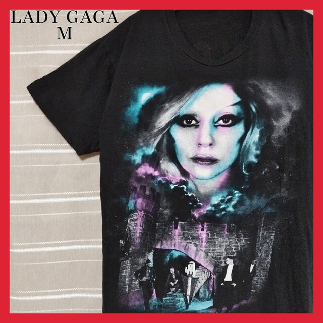 LADYGAGA レディガガ バンドTシャツ バンt M tシャツ 限定 黒