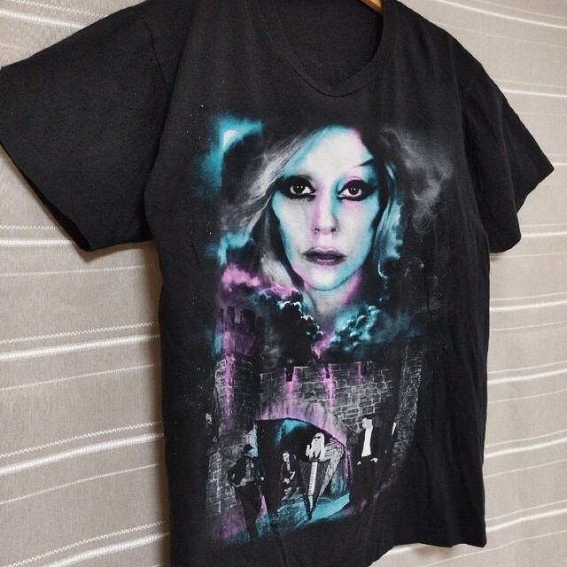 LADYGAGA レディガガ バンドTシャツ バンt M tシャツ 限定 黒 5