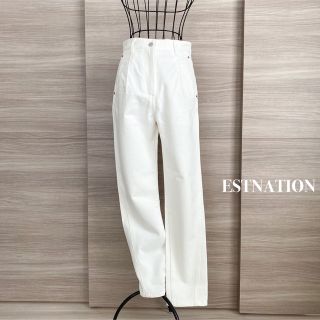 エストネーション(ESTNATION)のESTNATION エストネーション　14OZコットンデニムタックパンツ(デニム/ジーンズ)