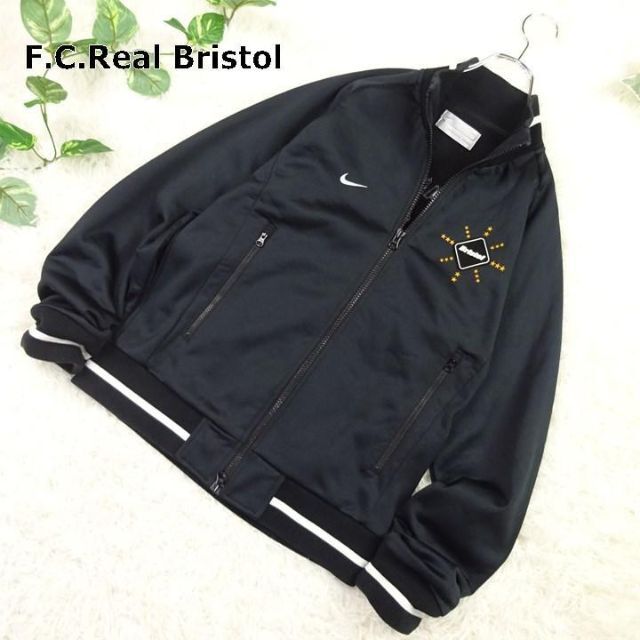 F.C.Real Bristol　NIKE　コラボ　トラックジャケット　黒　S