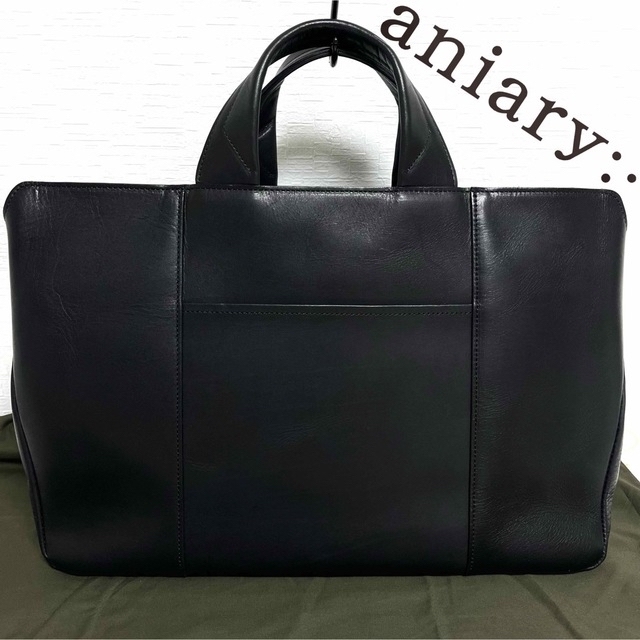 aniary 現行品 2WAY トートバッグ 30-02001 ブラック - www