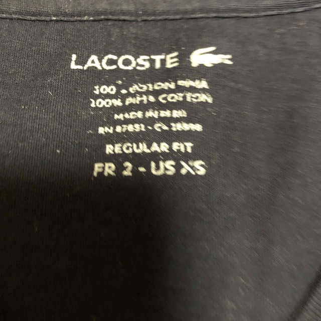 LACOSTE(ラコステ)のLACOSTE ラコステ　半袖Tシャツ(紺色) レディースのトップス(Tシャツ(半袖/袖なし))の商品写真