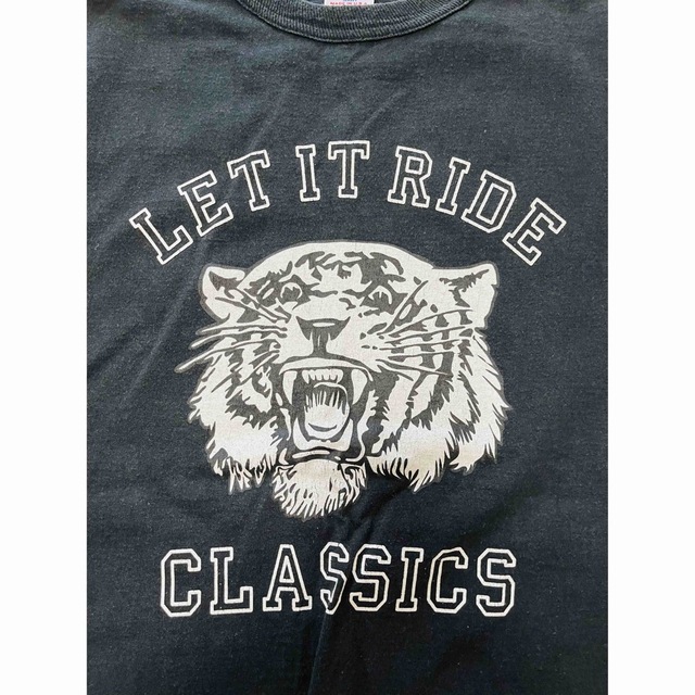 Champion(チャンピオン)の【古着】champion   LET IT RIDE 別注Tシャツ／黒／Mサイズ メンズのトップス(Tシャツ/カットソー(半袖/袖なし))の商品写真