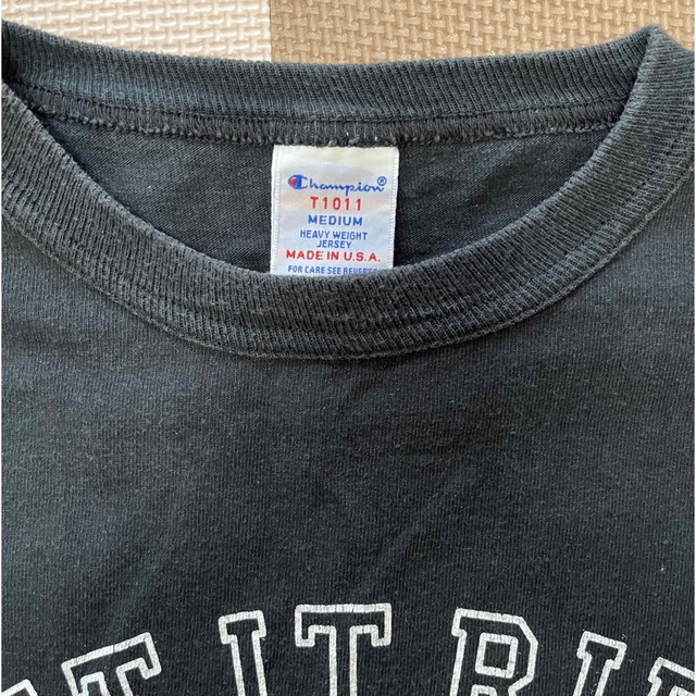 Champion(チャンピオン)の【古着】champion   LET IT RIDE 別注Tシャツ／黒／Mサイズ メンズのトップス(Tシャツ/カットソー(半袖/袖なし))の商品写真