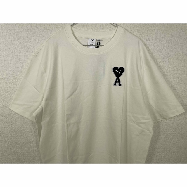 ami(アミ)の新品 AMI × PUMA アミ　プーマ Tシャツ　カットソー　XL メンズのトップス(Tシャツ/カットソー(半袖/袖なし))の商品写真