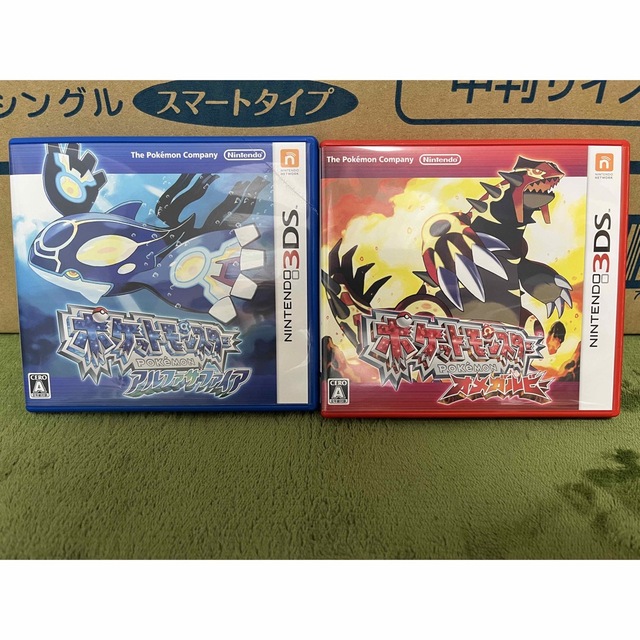 ニンテンドー3DS(ニンテンドー3DS)のポケットモンスター オメガルビー　アルファサファイア　セット エンタメ/ホビーのゲームソフト/ゲーム機本体(携帯用ゲームソフト)の商品写真