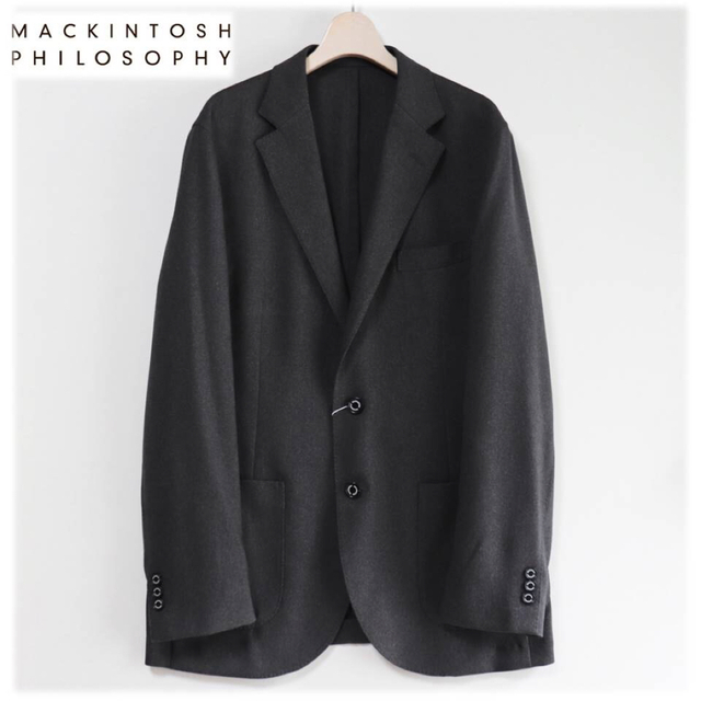 MACKINTOSH PHILOSOPHY(マッキントッシュフィロソフィー)の《マッキントッシュ》新品 ドビーウール調素材 2Bアンコンジャケット 40(L) メンズのジャケット/アウター(テーラードジャケット)の商品写真