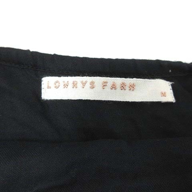 LOWRYS FARM(ローリーズファーム)のLOWRYS FARM キャミワンピース フレア ひざ丈 M 黒 ブラック レディースのワンピース(ひざ丈ワンピース)の商品写真